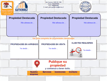 Tablet Screenshot of gutierrezpropiedades.cl